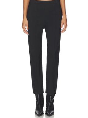 Eaves Keki Cropped Black Straight-Leg Trouser Pants | Size Small